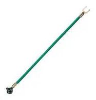 GND CABLE, RING TONGUE-FORK TONGUE, 8"