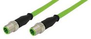 SENSOR CORD, 4POS M12, PLUG-PLUG, 4.9FT