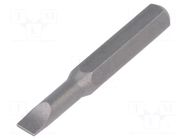 Screwdriver bit; slot; 3x0.5mm; Overall len: 28mm; MICRO WIHA