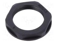 Nut; M25; polyamide; UL94V-2; black; Thread: metric; Pitch: 1.5 TECHNO