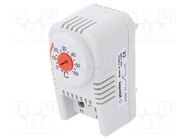 Sensor: thermostat; NC; 10A; 250VAC; screw terminals; IP20 PLASTIM