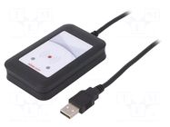 RFID reader; 4.3÷5.5V; USB; antenna; Range: 100mm; 88x56x18.5mm ELATEC