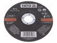 Cutting wheel; Ø: 125mm; Disc thick: 2.5mm; prominent; metal,steel YATO