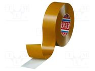 Tape: fixing; W: 50mm; L: 50m; Thk: 0.225mm; double-sided; white; 20% TESA