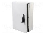 Enclosure: wall mounting; X: 400mm; Y: 600mm; Z: 210mm; ARCA; grey FIBOX