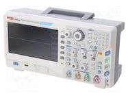 Oscilloscope: digital; Ch: 4; 150MHz; 2,5Gsps; 70Mpts; LCD TFT 8" UNI-T