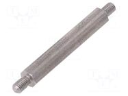 Screwed spacer sleeve; 50mm; Ext.thread: M5; hexagonal DREMEC