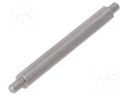 Screwed spacer sleeve; 70mm; Ext.thread: M5; hexagonal DREMEC