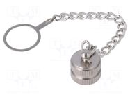 Protection cover; IP67; metal; male M12 connectors BULGIN