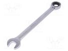 Wrench; combination spanner,with ratchet; 24mm YATO
