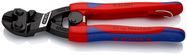 KNIPEX 71 22 200 T CoBolt® Compact Bolt Cutter with slim multi-component grips, with integrated tether attachment point for a tool tether black atramentized 200 mm