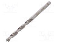 Drill bit; for wood; Ø: 4mm; L: 75mm; Working part len: 43mm ALPEN-MAYKESTAG