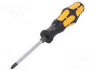 Screwdriver; for impact,assisted with a key; Phillips; PH1 WERA