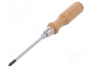 Screwdriver; for impact,assisted with a key; Phillips; PH1 WERA