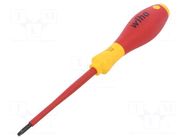Screwdriver; insulated; square; RB1; Blade length: 100mm; 1kVAC WIHA