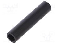 Spacer sleeve; cylindrical; polyamide; L: 55mm; Øout: 12mm; black DREMEC