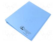 ESD; A4; PVC; blue (bright); Application: for storing documents ANTISTAT