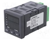 Module: regulator; temperature; SPST-NO; OUT 2: SPST-NO; on panel LUMEL