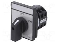 Switch: cam switch; Stabl.pos: 2; 16A; OFF-ON; for building in LUMEL