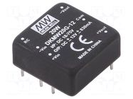 Converter: DC/DC; 20W; Uin: 18÷75VDC; Uout: 12VDC; Uout2: -12VDC MEAN WELL