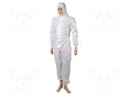Protective coverall; Size: XXL; Protection class: 1; white DELTA PLUS