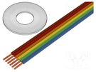 Wire: ribbon; TLWY; 8x0.124mm2; stranded; Cu; unshielded; PVC; 150V TECHNOKABEL