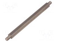 Screwed spacer sleeve; 85mm; Ext.thread: M5; hexagonal DREMEC