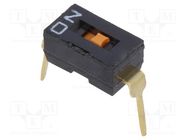 Switch: DIP-SWITCH; Poles number: 1; ON-OFF; 0.025A/24VDC; Pos: 2 OMRON Electronic Components