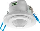Infrared Motion Detector, white - for flush ceiling mounting, 360° detection, 8 m range, for indoor use (IP20), suitable for LEDs