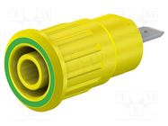 Connector: 4mm banana; socket; 24A; 1kV; Cutout: Ø12.2mm; insulated 