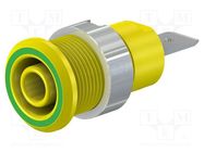 Connector: 4mm banana; socket; 32A; 1kV; Cutout: Ø12.2mm; insulated 