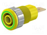 Connector: 4mm banana; socket; 32A; 1kV; Cutout: Ø12.2mm; insulated 