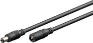 DC maitinimo kabelio ilgiklis 3m 5.5x2.5mm juodas 2x0.5 mm² max 24VDC 120W