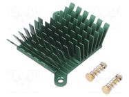 Heatsink: extruded; grilled; BGA; green; L: 40mm; W: 38mm; H: 15mm Advanced Thermal Solutions