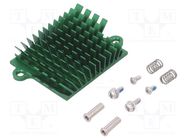 Heatsink: extruded; grilled; BGA; green; L: 41mm; W: 45mm; H: 10mm Advanced Thermal Solutions