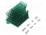 Heatsink: extruded; grilled; BGA; green; L: 41mm; W: 45mm; H: 25mm Advanced Thermal Solutions