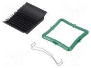 Heatsink: extruded; grilled; BGA; black; L: 40mm; W: 40mm; H: 9.5mm Advanced Thermal Solutions