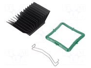 Heatsink: extruded; grilled; BGA; black; L: 40mm; W: 40mm; H: 19.5mm Advanced Thermal Solutions