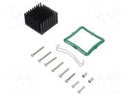 Heatsink: extruded; grilled; BGA; black; L: 40mm; W: 40mm; H: 24.5mm Advanced Thermal Solutions
