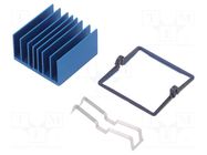 Heatsink: extruded; grilled; BGA; blue; L: 31mm; W: 31mm; H: 17.5mm Advanced Thermal Solutions