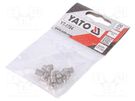Threaded insert; stainless steel; M5; Pitch: 0.8; 20pcs. YATO