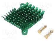 Heatsink: extruded; grilled; BGA; green; L: 40mm; W: 38mm; H: 10mm Advanced Thermal Solutions