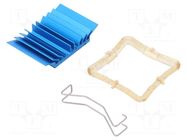 Heatsink: extruded; grilled; BGA; blue; L: 29mm; W: 29mm; H: 7.5mm Advanced Thermal Solutions