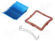 Heatsink: extruded; grilled; BGA; blue; L: 37.5mm; W: 37.5mm; H: 7.5mm Advanced Thermal Solutions