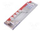 Hot melt glue; Ø: 11mm; white; L: 200mm; Bonding: 15÷20s; 5pcs. MEGATEC
