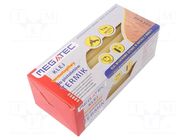 Hot melt glue; Ø: 11mm; yellow; L: 200mm; Bonding: 3÷5s; 50pcs. MEGATEC