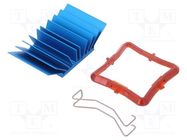 Heatsink: extruded; grilled; BGA; blue; L: 30mm; W: 30mm; H: 12.5mm Advanced Thermal Solutions