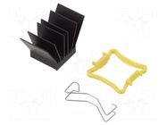 Heatsink: extruded; grilled; BGA; black; L: 17mm; W: 17mm; H: 19.5mm Advanced Thermal Solutions