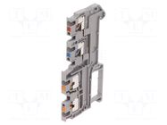 Splice terminal: rail; 13.5A; 250V; for DIN rail mounting; grey PHOENIX CONTACT