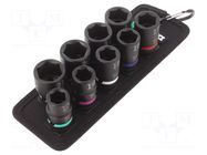 Wrench-set; 6-angles,socket spanner,impact; Mounting: 1/2"; 38mm WERA